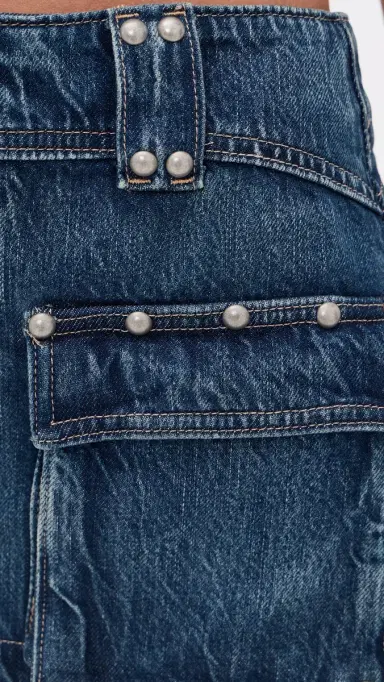 Free People Hera Studded Denim Mini Skirt | Thumbnail 6