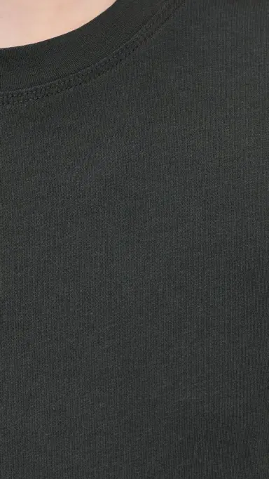 Hatch The Washed Cotton Crew Neck Tee Washed Black S | Thumbnail 6