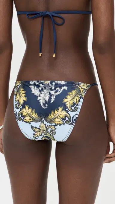 PQ Swim x AICE + OIVIA Rope Full Bikini Bottoms Antique Scroll | Thumbnail 3