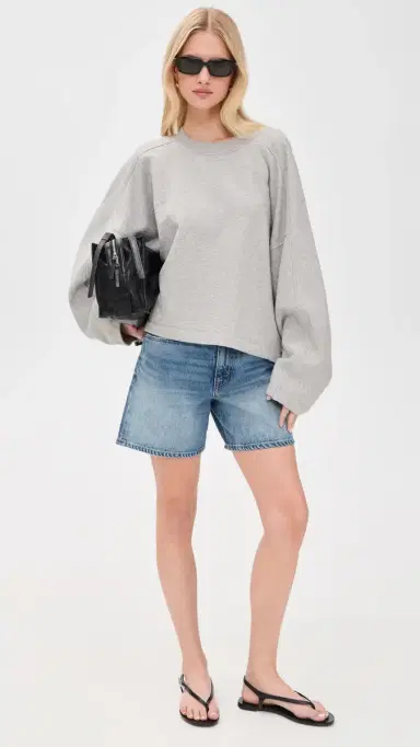 Closed Gathered Sweatshirt Light Grey elange | Thumbnail 5 Closed Gathered Sweatshirt Light Grey elange | Thumbnail 5