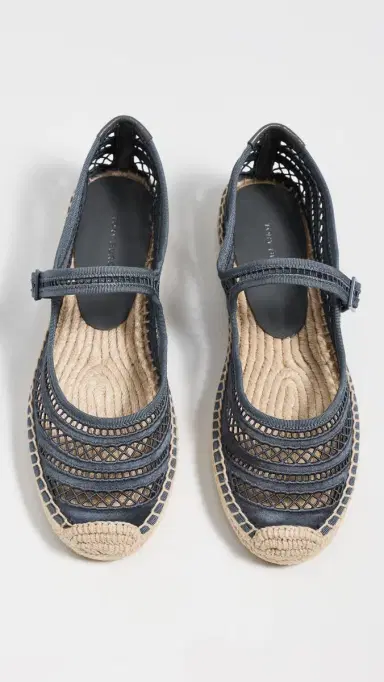Tory Burch Open Weave Mary Jane Espadrilles Bluestone | Thumbnail 5