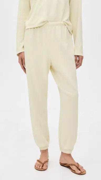 perfectwhitetee Johnny French Terry Easy Sweatpants Custard | Thumbnail 2 perfectwhitetee Johnny French Terry Easy Sweatpants Custard | Thumbnail 2