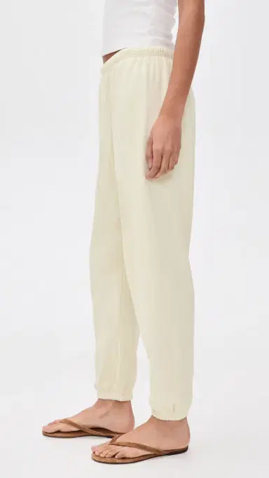 perfectwhitetee Johnny French Terry Easy Sweatpants Custard | Thumbnail 4 perfectwhitetee Johnny French Terry Easy Sweatpants Custard | Thumbnail 4