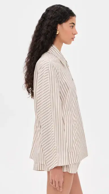 rag & bone Gayle Striped Cropped Trench | Thumbnail 4