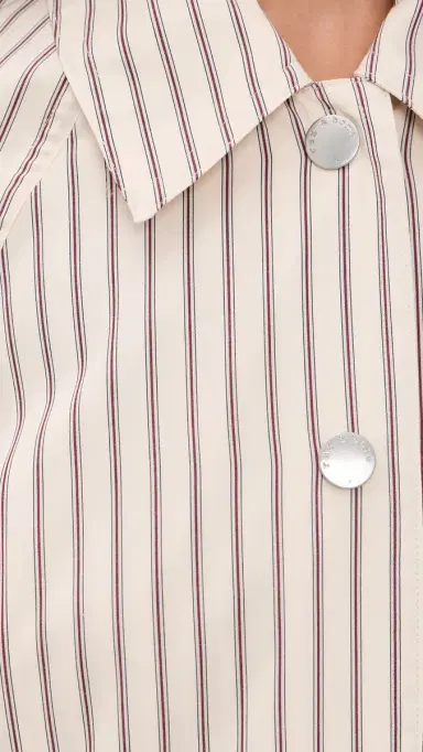 rag & bone Gayle Striped Cropped Trench | Thumbnail 6