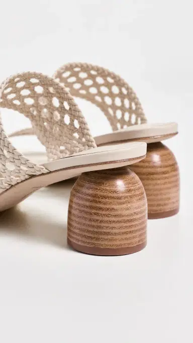 Larroudé Dew Drop Macrame Sandals Leather | Thumbnail 4