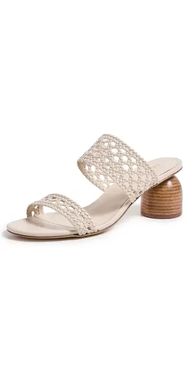 Larroudé Dew Drop Macrame Sandals Leather | Thumbnail 1