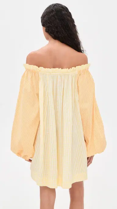 Coniglio Palm Beach Worth Mini Dress Daffodil Combo Stripe One Size | Thumbnail 3 Coniglio Palm Beach Worth Mini Dress Daffodil Combo Stripe One Size | Thumbnail 3