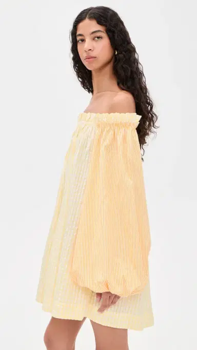 Coniglio Palm Beach Worth Mini Dress Daffodil Combo Stripe One Size | Thumbnail 4 Coniglio Palm Beach Worth Mini Dress Daffodil Combo Stripe One Size | Thumbnail 4