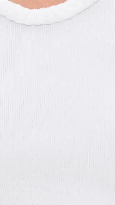 Cinq à Sept Braided Tank Top White/White L | Thumbnail 6