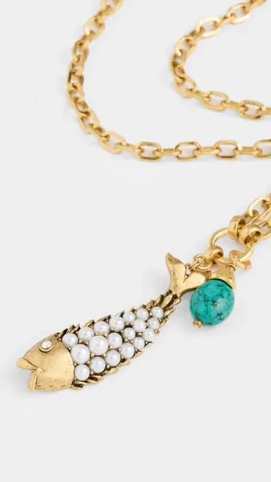 Elizabeth Cole Koira Necklace Turquoise One Size | Thumbnail 5