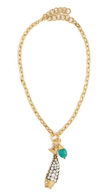 Elizabeth Cole Koira Necklace Turquoise One Size | Thumbnail 6