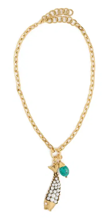 Elizabeth Cole Koira Necklace Turquoise One Size | Thumbnail 1