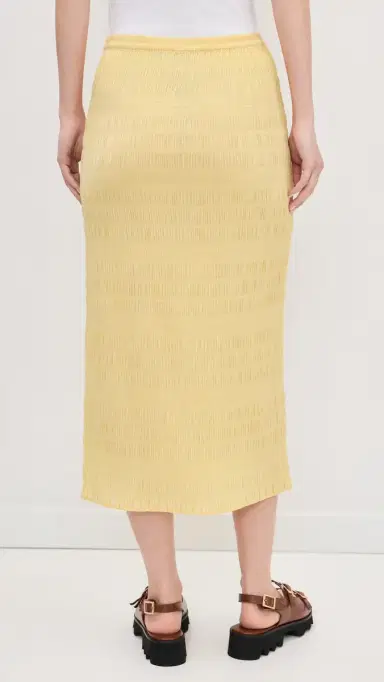 Polo Ralph Lauren Mimi Smocked Skirt Banana Peel | Thumbnail 3