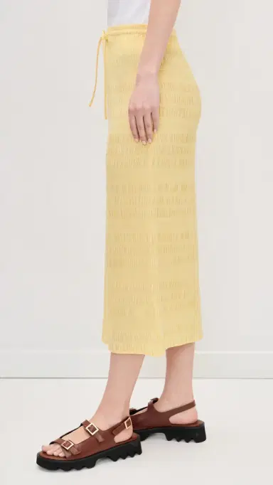 Polo Ralph Lauren Mimi Smocked Skirt Banana Peel | Thumbnail 4