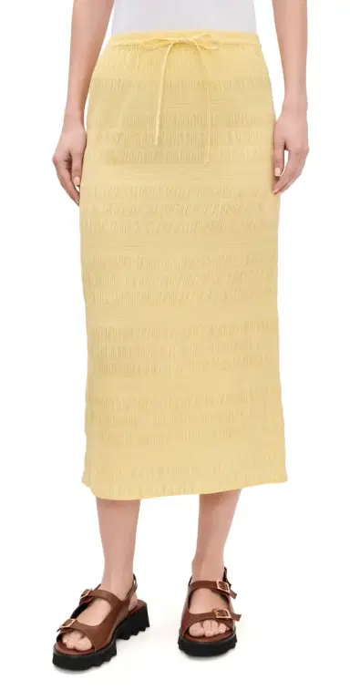 Polo Ralph Lauren Mimi Smocked Skirt Banana Peel | Thumbnail 1