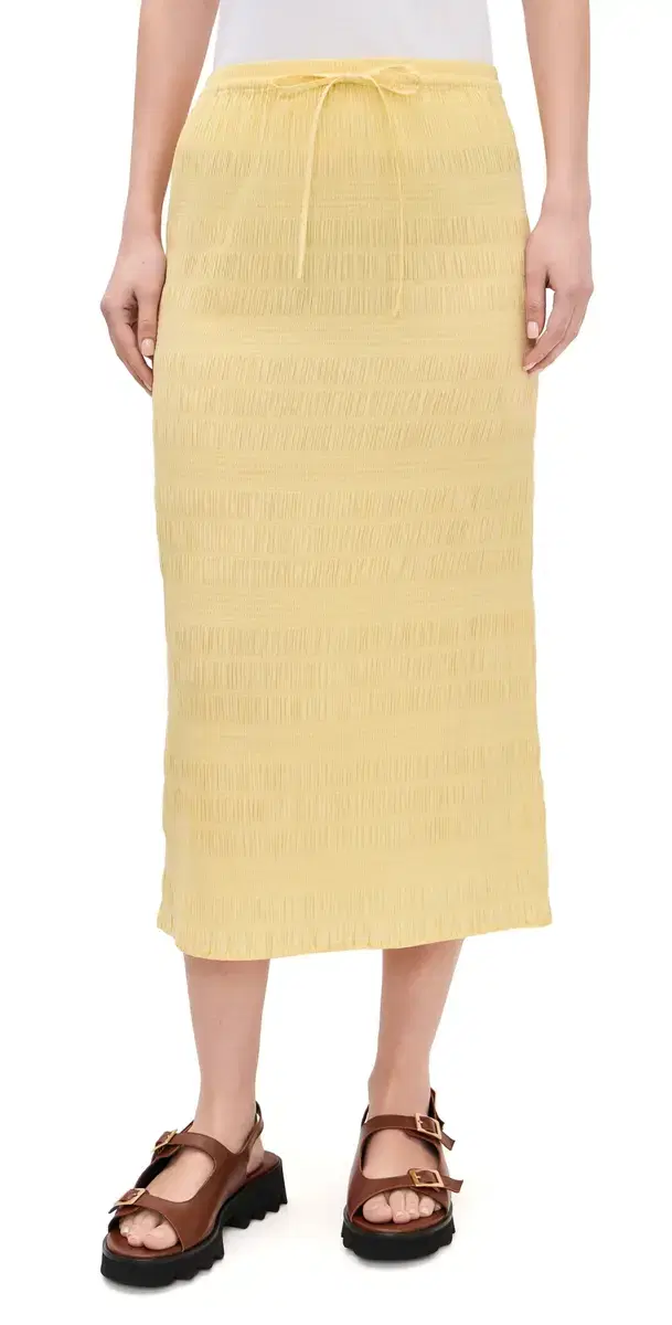 Polo Ralph Lauren Mimi Smocked Skirt Banana Peel