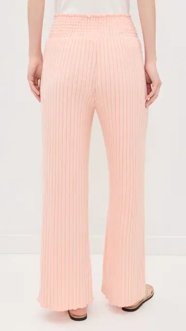 Z Supply Dawn Smocked Rib Pants Bellini | Thumbnail 3 Z Supply Dawn Smocked Rib Pants Bellini | Thumbnail 3