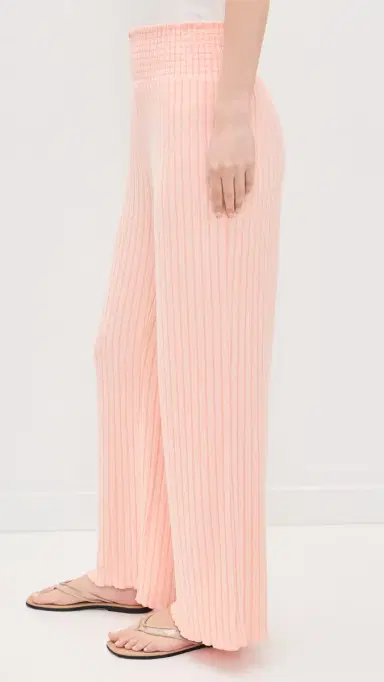 Z Supply Dawn Smocked Rib Pants Bellini | Thumbnail 4 Z Supply Dawn Smocked Rib Pants Bellini | Thumbnail 4