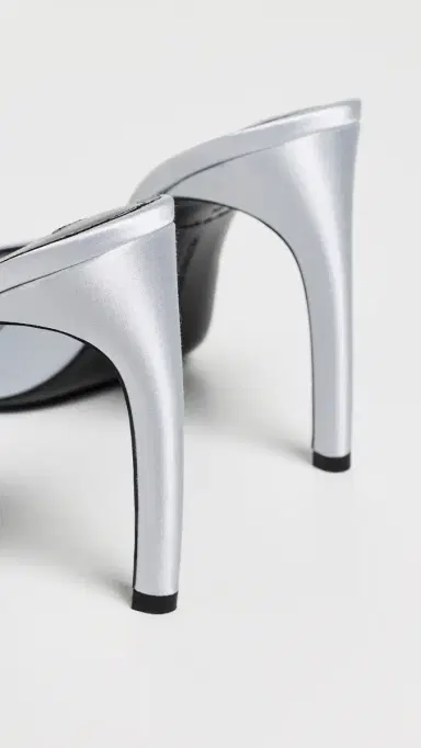 Victoria Beckham Harlow Open Toe Mules Magnesium | Thumbnail 4 Victoria Beckham Harlow Open Toe Mules Magnesium | Thumbnail 4