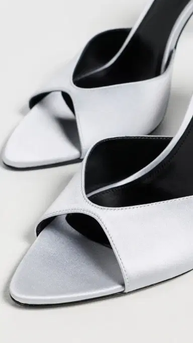 Victoria Beckham Harlow Open Toe Mules Magnesium | Thumbnail 6 Victoria Beckham Harlow Open Toe Mules Magnesium | Thumbnail 6