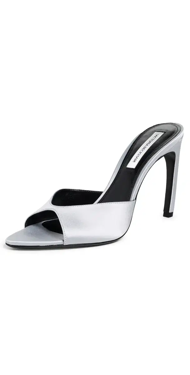 Harlow Open Toe Mules Magnesium