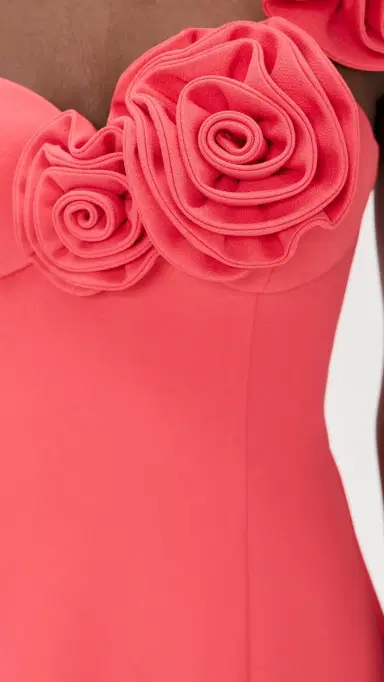 The Wolf Gang Flores Midi Dress Berry | Thumbnail 6