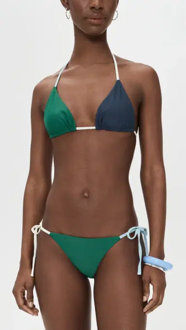 MIKOH Veda Bikini Bottoms ixed alachite | Thumbnail 4