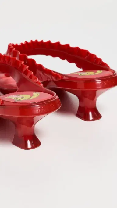 Melissa x Ganni Jelly Kitten Heels Red 5 | Thumbnail 4