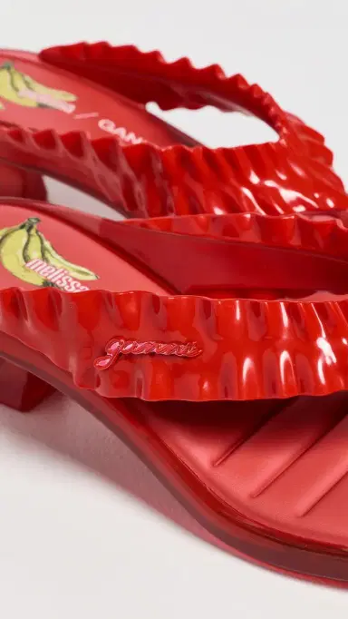 Melissa x Ganni Jelly Kitten Heels Red 5 | Thumbnail 6