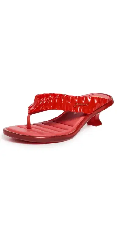 Melissa x Ganni Jelly Kitten Heels Red 5 | Thumbnail 1