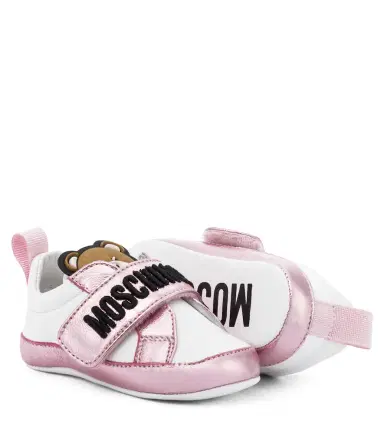 Moschino Kids Baby leather sneakers | Thumbnail 2