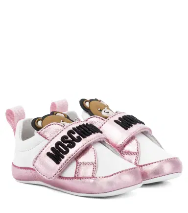 Moschino Kids Baby leather sneakers | Thumbnail 1