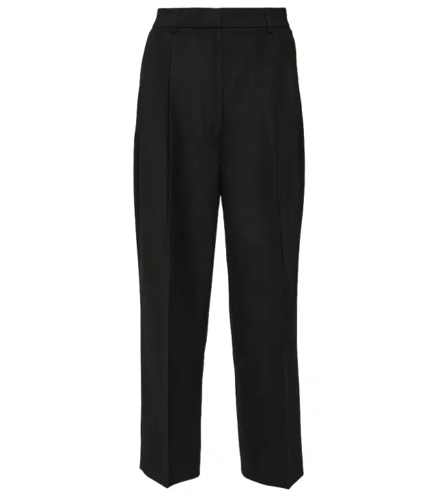 Toteme High-rise cropped straight pants