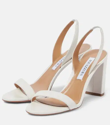 Aquazzura So Nude 85 leather slingback sandals | Thumbnail 3 Aquazzura So Nude 85 leather slingback sandals | Thumbnail 3