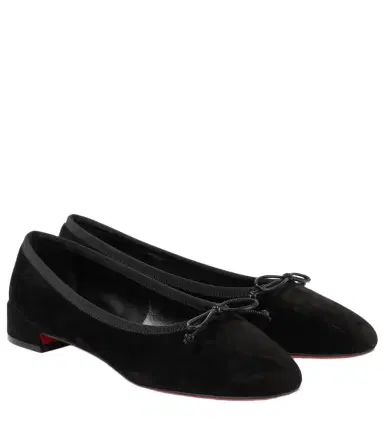 Christian Louboutin Sweetie Jane suede ballet flats | Thumbnail 1