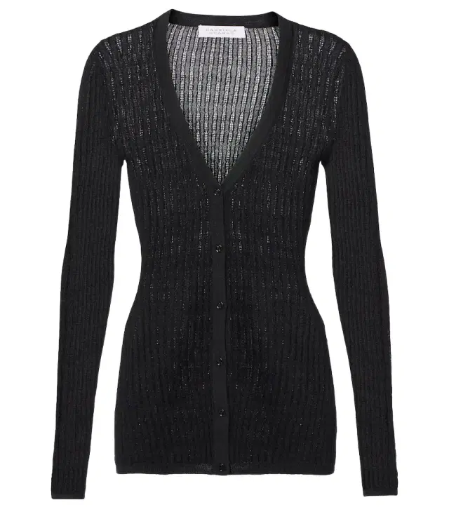 Gabriela Hearst Emma pointelle cashmere and silk cardigan