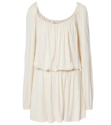 Saint Laurent Ruffled jersey minidress | Thumbnail 1