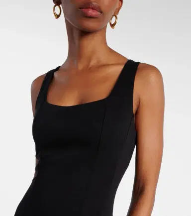 'S Max Mara 'S Max Mara Platani pleated cotton-blend midi dress | Thumbnail 5