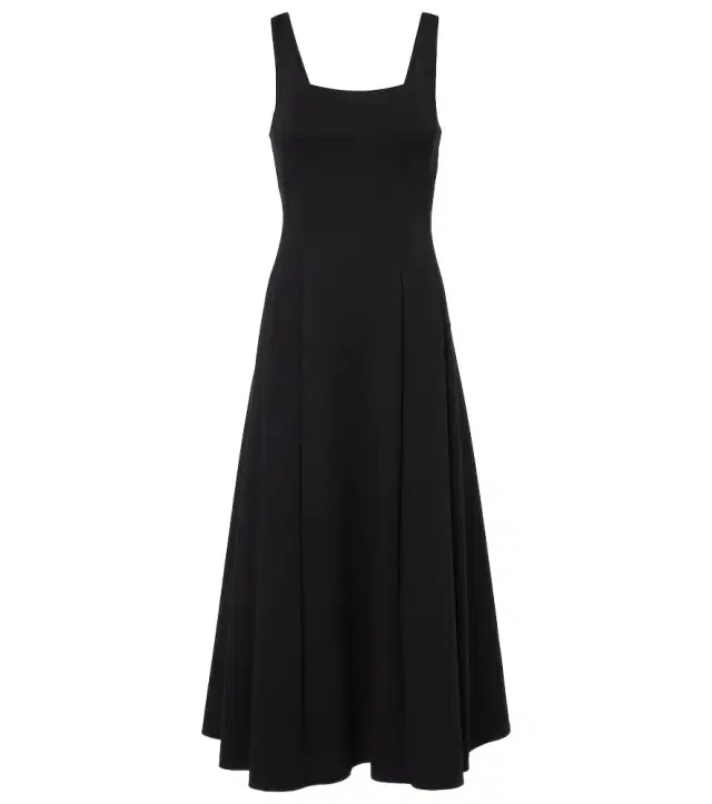'S Max Mara Platani pleated cotton-blend midi dress