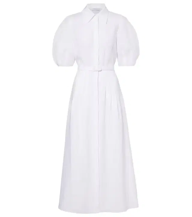 Gabriela Hearst Maude belted linen shirt dress