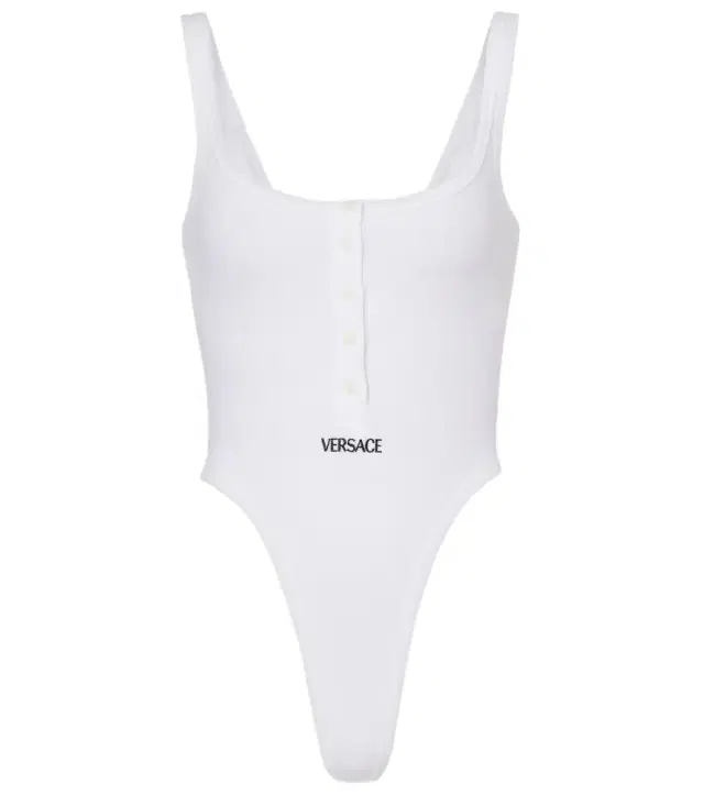 Versace Logo ribbed-knit body suit