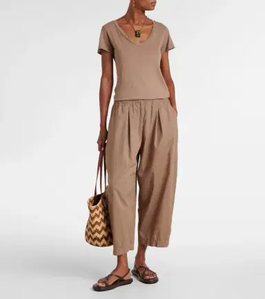 Velvet Sophia cotton poplin wide-leg pants | Thumbnail 4 Velvet Sophia cotton poplin wide-leg pants | Thumbnail 4