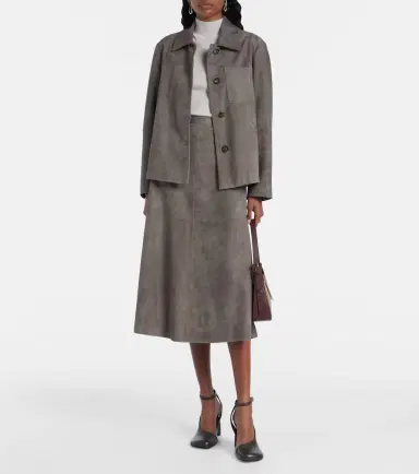 'S Max Mara Suede midi skirt | Thumbnail 2