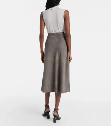 'S Max Mara Suede midi skirt | Thumbnail 3