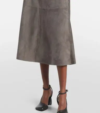 'S Max Mara Suede midi skirt | Thumbnail 4