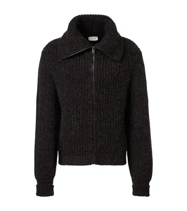 Lemaire Alpaca and yak wool zip-up cardigan