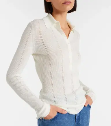 Gabriela Hearst Sophia wool polo sweater | Thumbnail 2