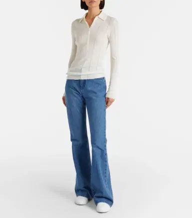 Gabriela Hearst Sophia wool polo sweater | Thumbnail 4