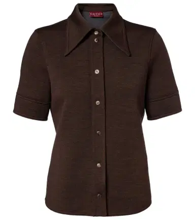 Gucci Wool and cotton-blend shirt | Thumbnail 1